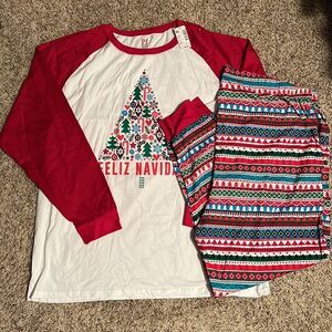 NWT - The Children's Place - Christmas PJ Set - Size XXL